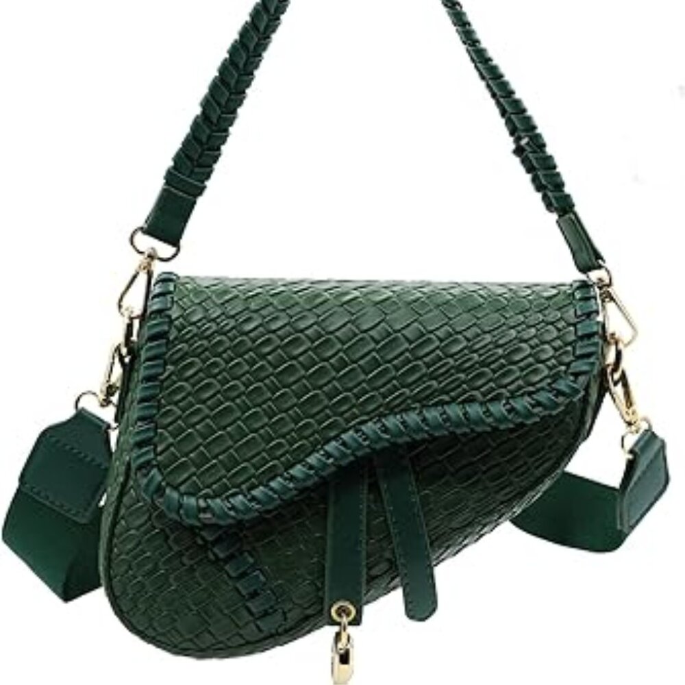 fashion women saddle shoulder bag clutch purse small crossbody satchel handbag w